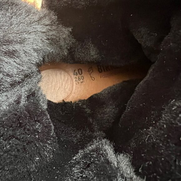 New** Birkenstock Uppsala shearling black boots - Picture 4 of 7